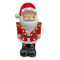 Santa Resin Red with LEDs 70cm