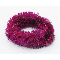 Wired PVC Tinsel Pink 5.5m