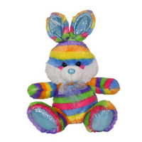 Rainbow Plush Bunny Rabbit Blue 32cm