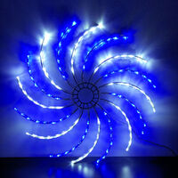 LED Spinner Light Blue & White 50cm