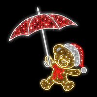 Teddy Bear w. Umbrella 150cm
