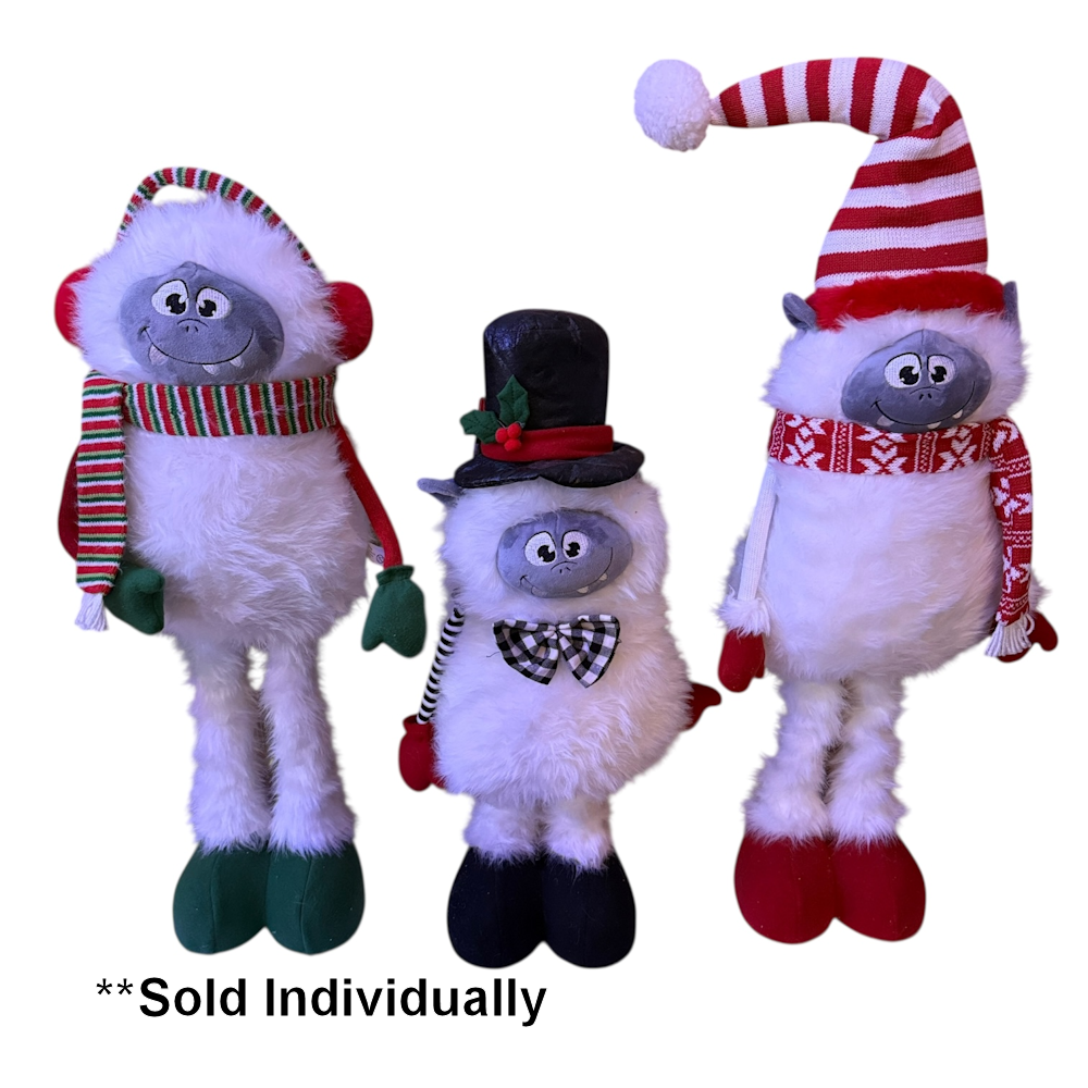 Yeti Snow Monster Extendable 1item 3 Assorted 80cm | Christmas Complete