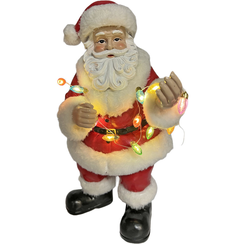Standing Santa w. String Led | Christmas Complete
