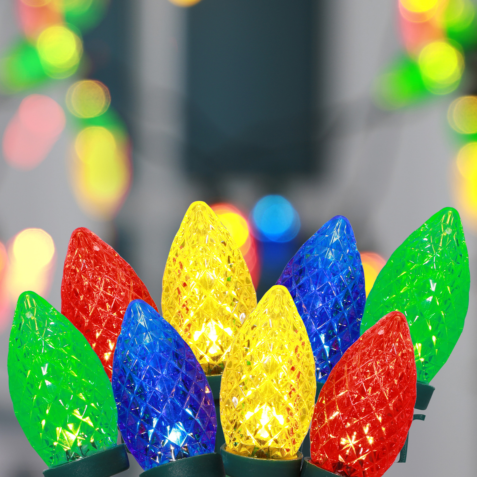C9 Pinecone String Lights 50 LED Multicolour We'll make your