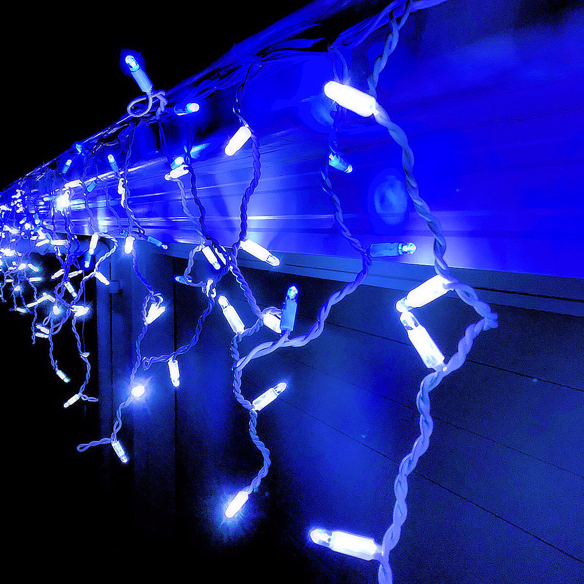LED Icicle Lights Blue & White 4.8M Extendable Christmas Complete Online