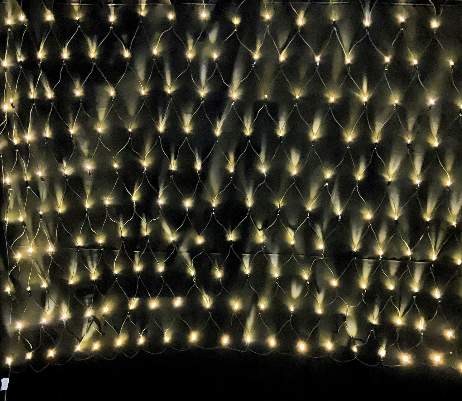 LED Net Lights Warm White 2.5m Extendable Christmas Complete