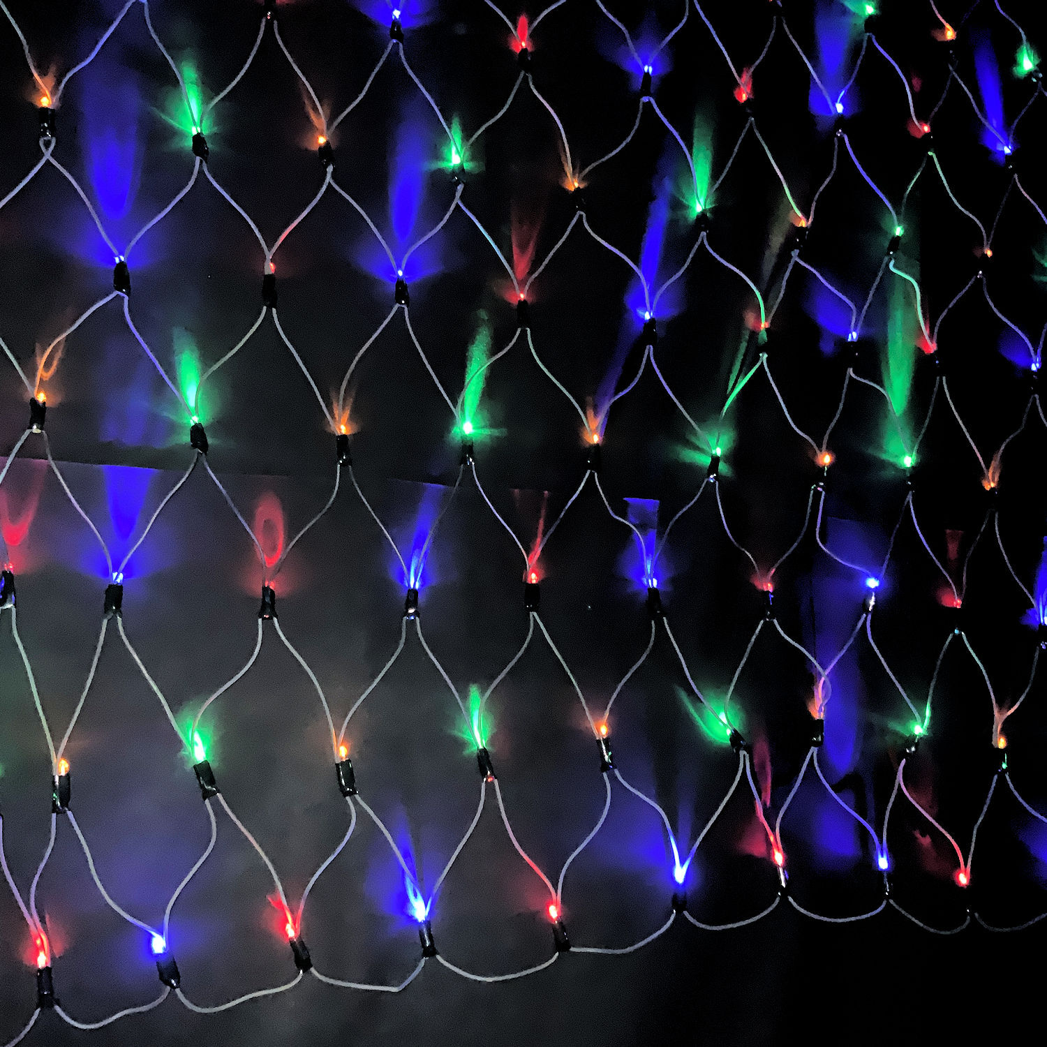 LED Net Lights Multicolour 2.5m Extendable Christmas Complete