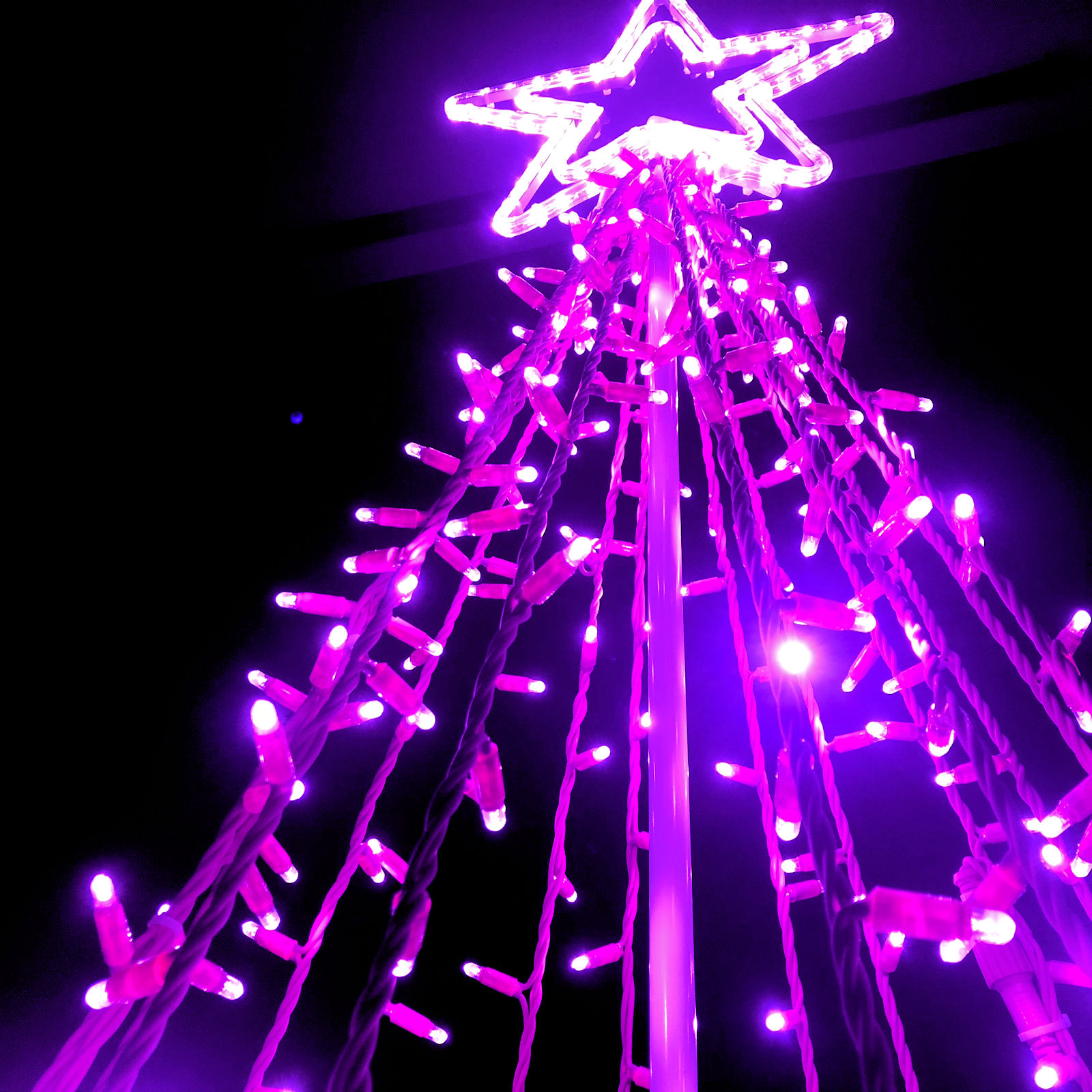 Buy New 3D LED Christmas Tree Pink Motif 1.3 metres online from