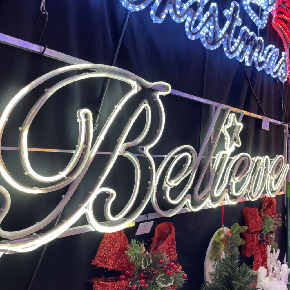 Believe Sign Neon 190cm | Christmas Complete
