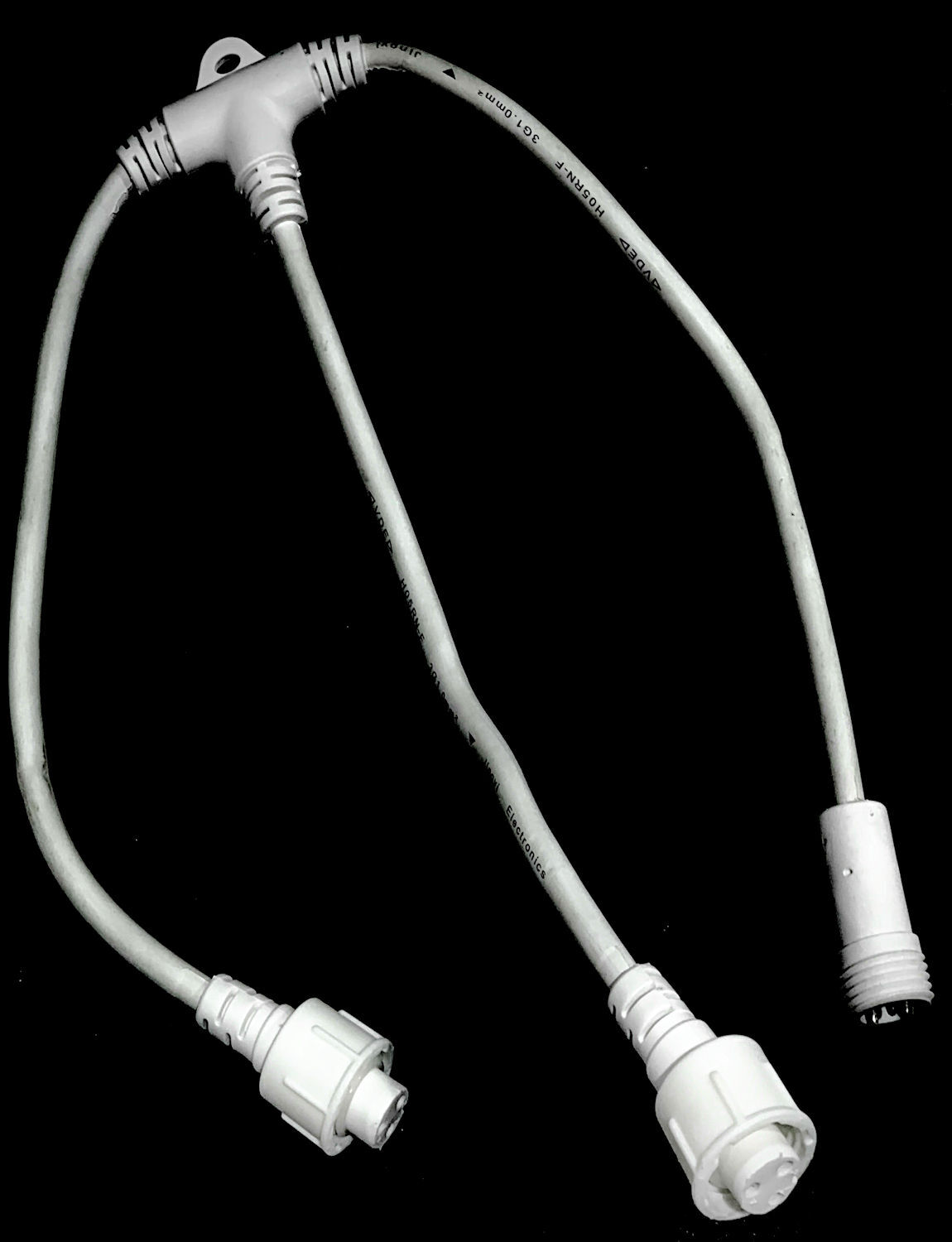 Buy New 3 way Connector cord LED String 3 pin White online from