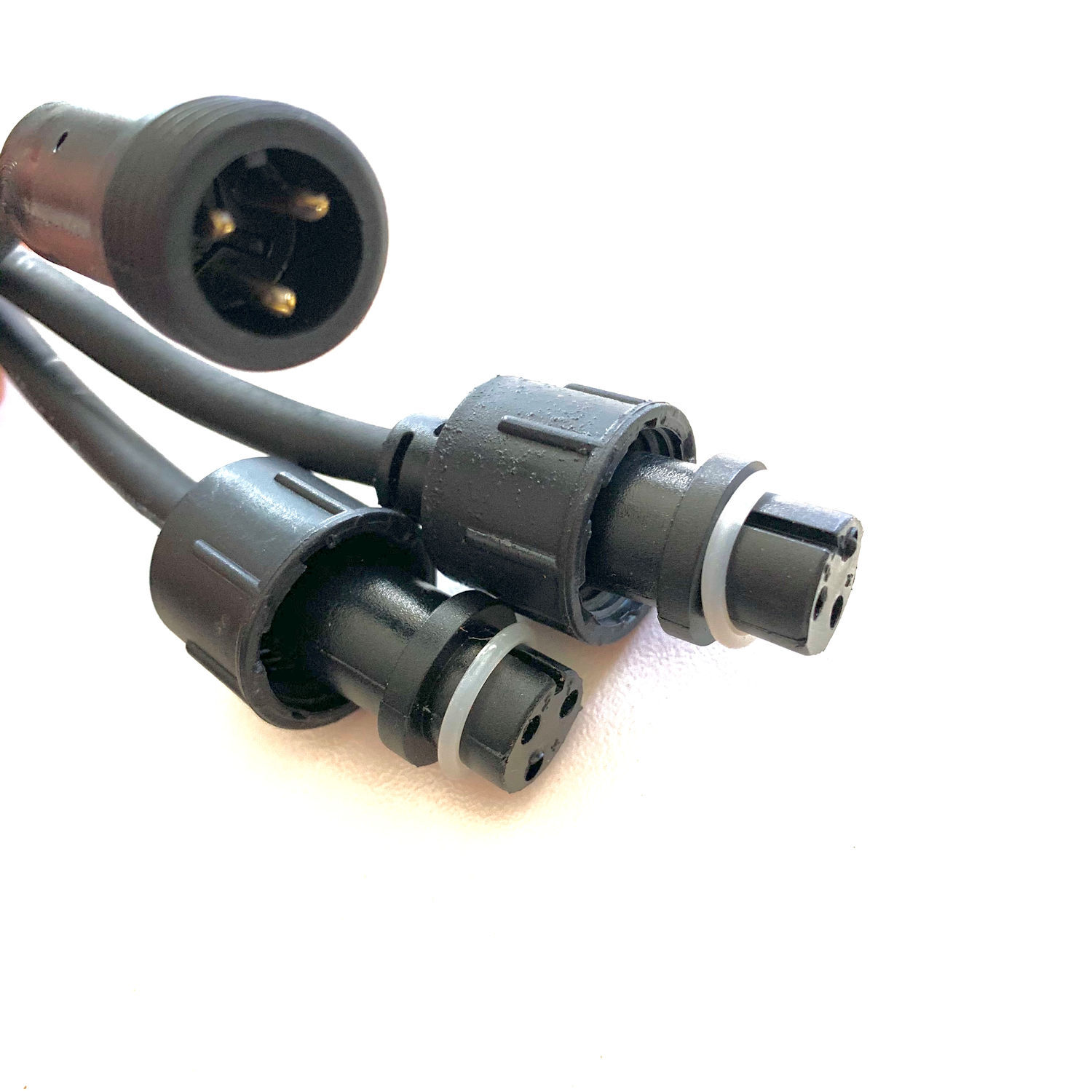 String Light Connector Black 3 Way eBay