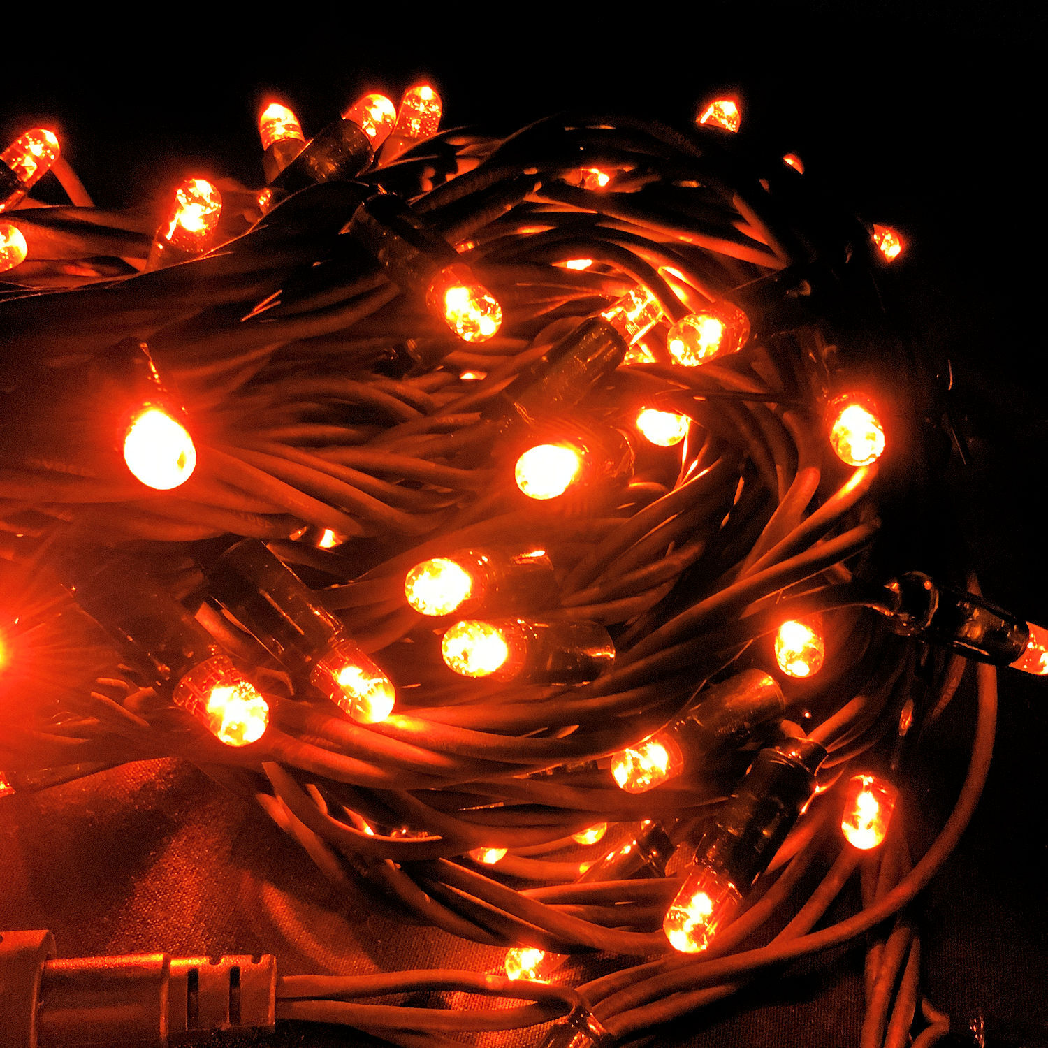 Outdoor LED String Lights 10m Connectable ORANGE