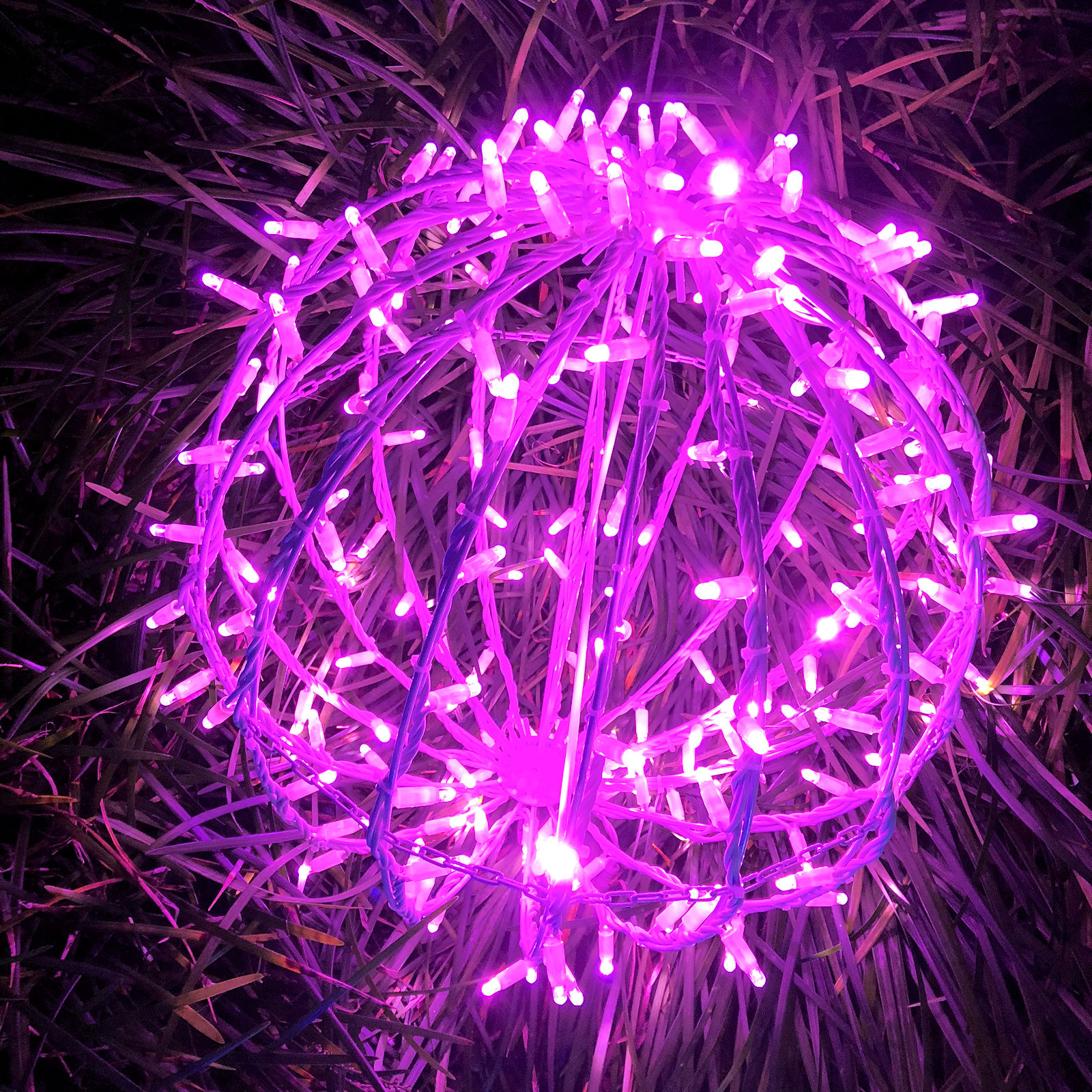 Christmas LED String Light Sphere 35cm Pink Ball Outdoor/Indoor Large