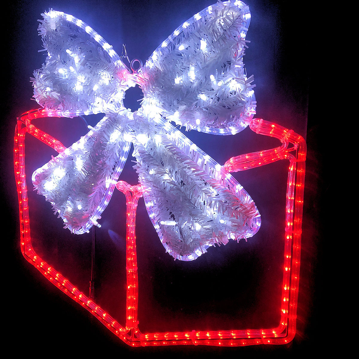 Present Small Red Rope Light Motif | Christmas Complete