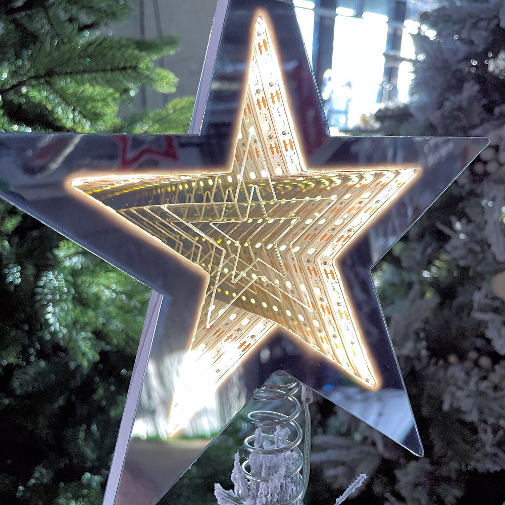Tree Topper Infinity Infinity Tree Top Star White 23cm | We'll make your Christmas Complete