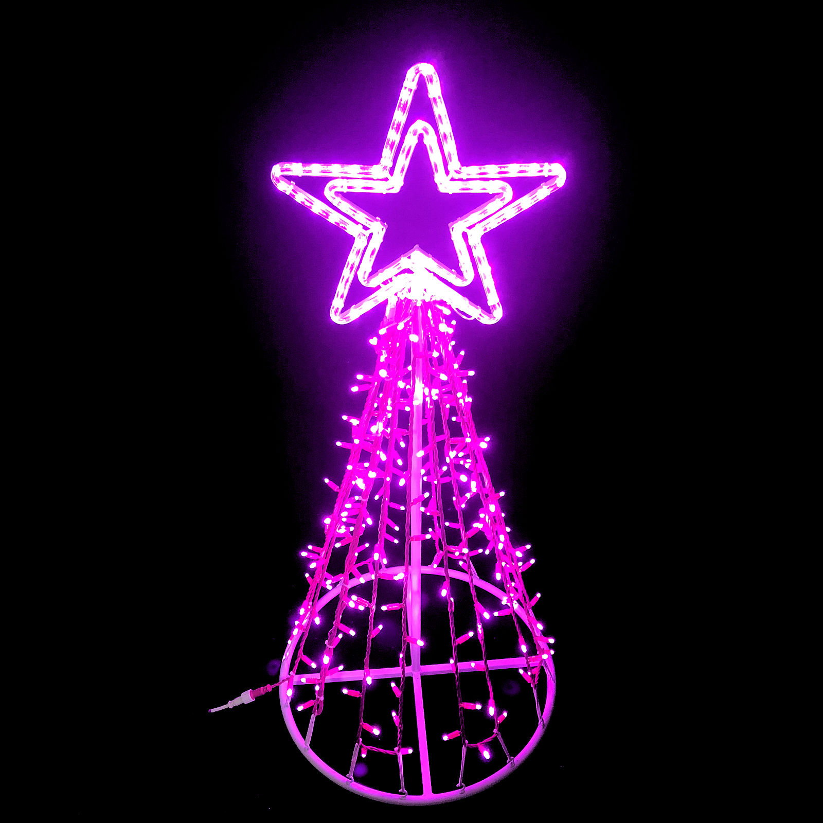Buy New 3D LED Christmas Tree Pink Motif 1.3 metres online from