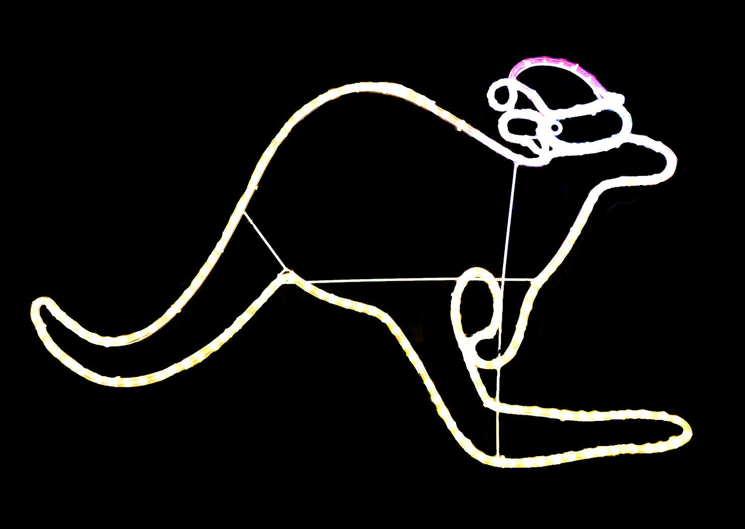 Buy new LED Christmas hopping kangaroo motif Silhouette 120cm online