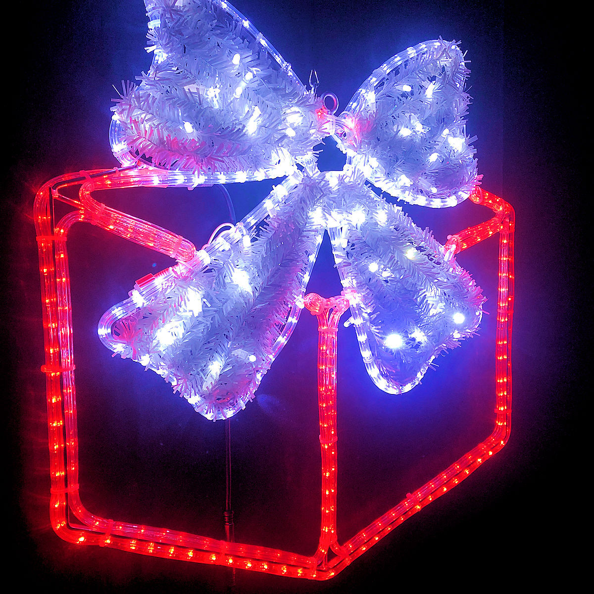 Present Small Red Rope Light Motif | Christmas Complete