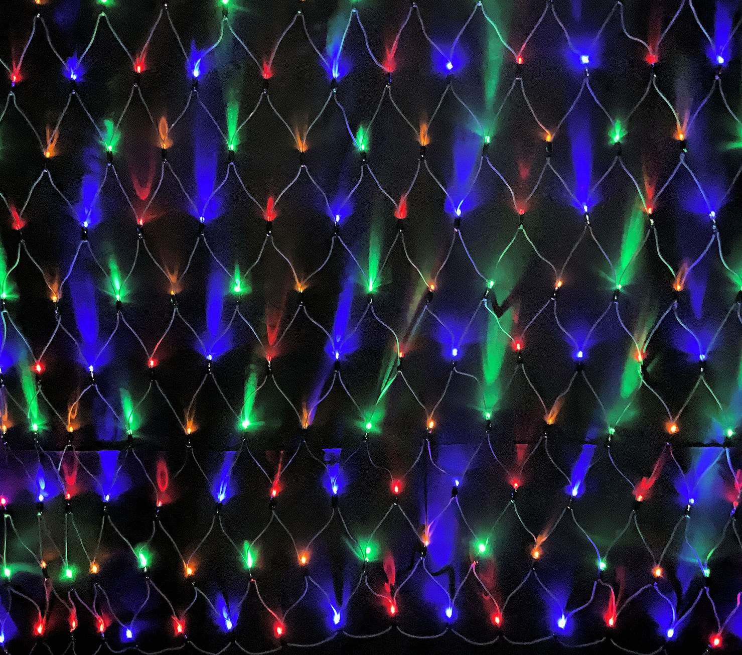 LED Net Lights Multicolour 2.5m Extendable Christmas Complete