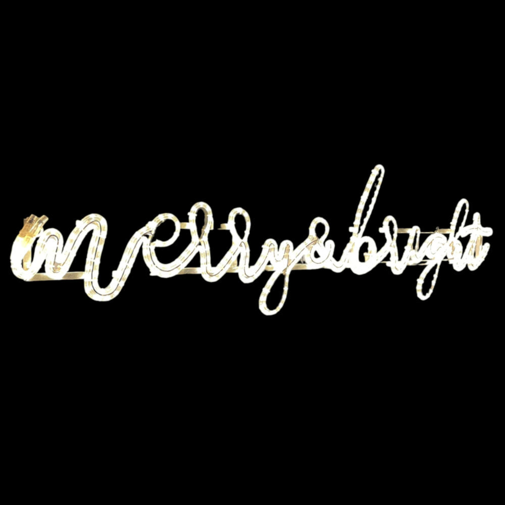 Merry bright signage