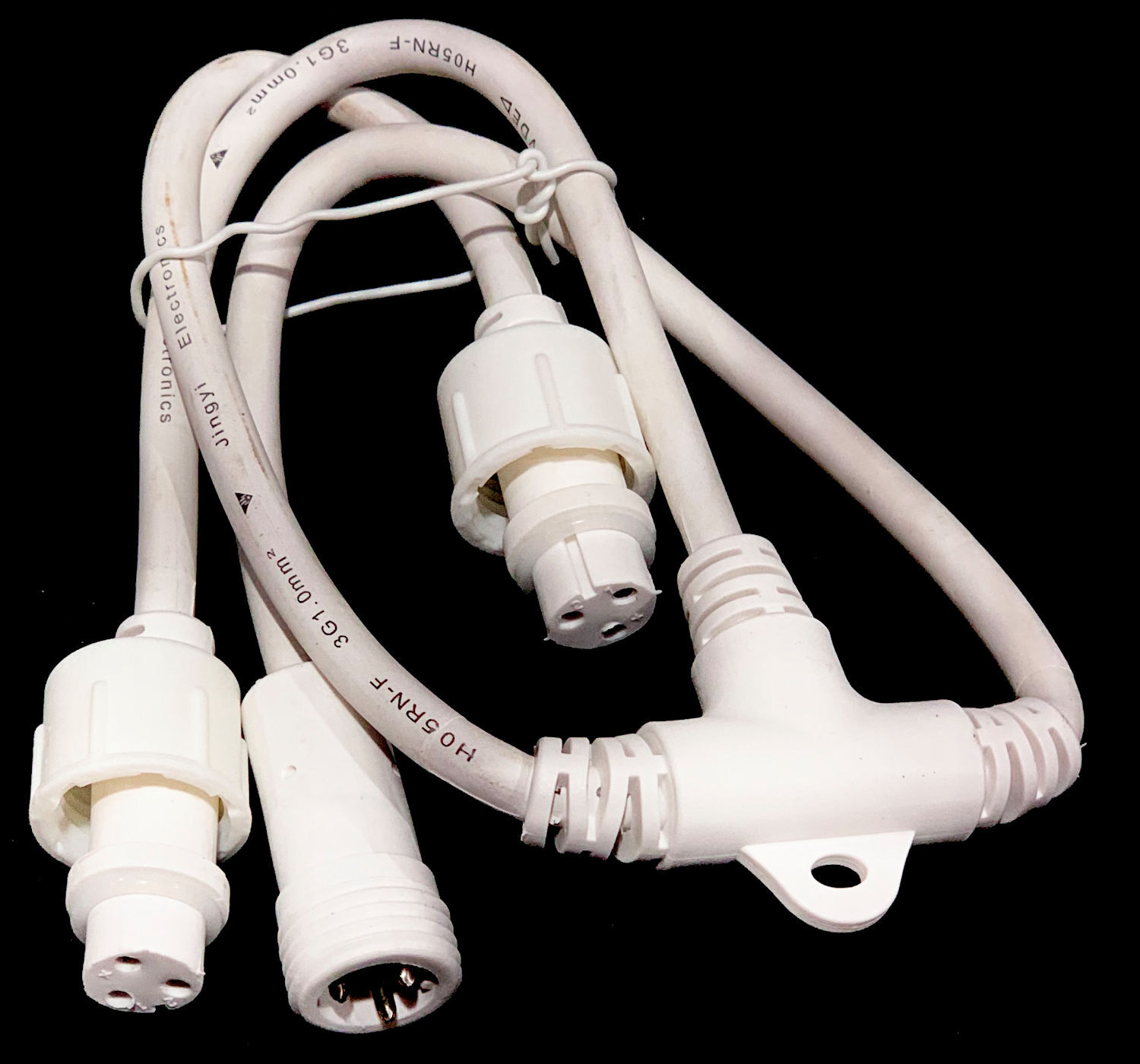 Buy New 3 way Connector cord LED String 3 pin White online from