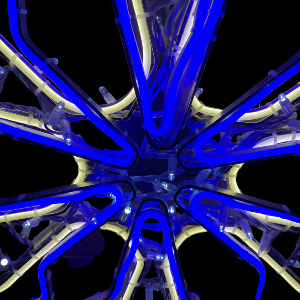 Neon Star Blue White 90cm | Christmas Complete
