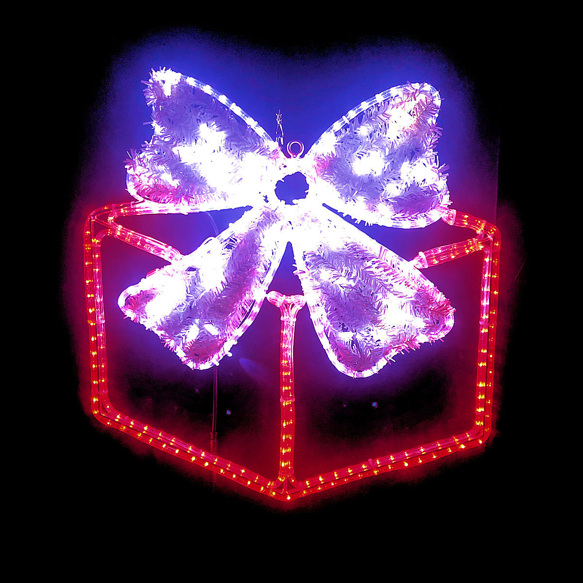 Present Small Red Rope Light Motif | Christmas Complete