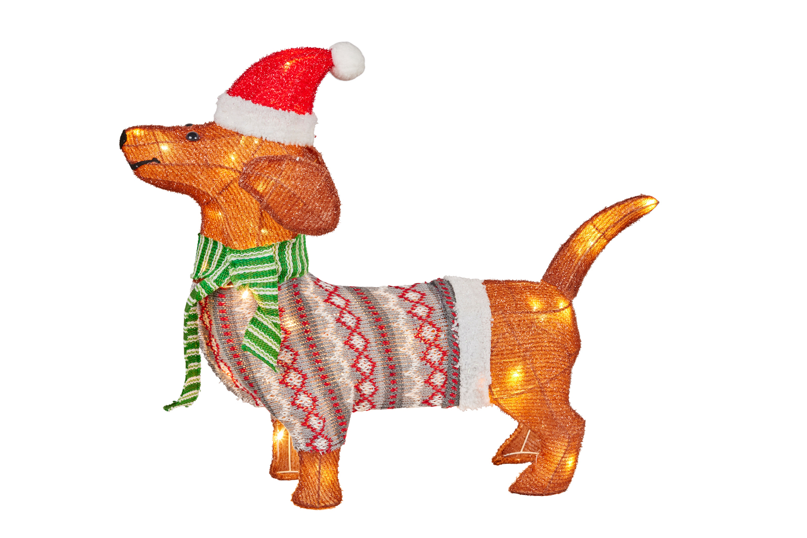 Dachshund Light Up with Lights 57cm Christmas Complete