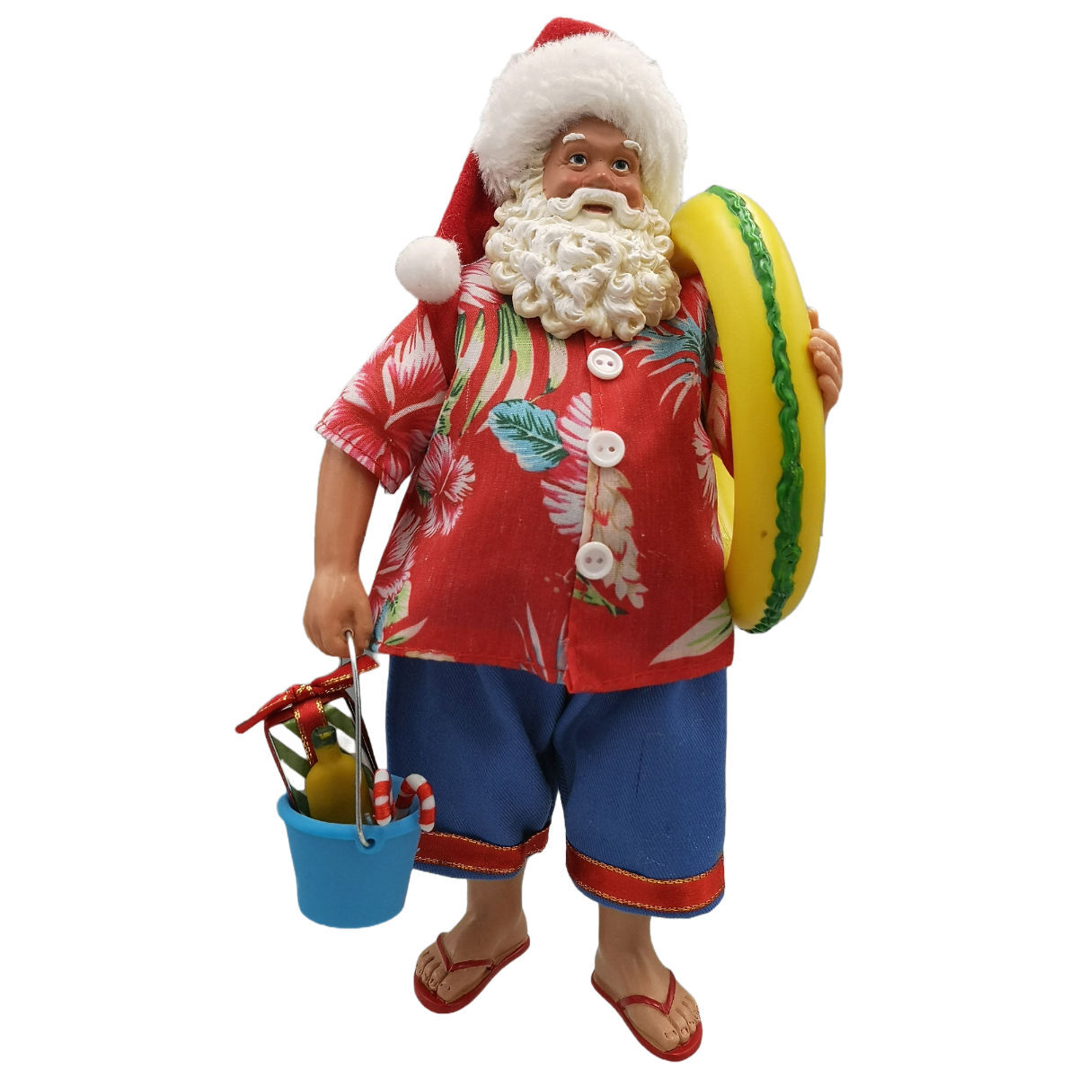Beach Santa w. Lifebuoy Red Christmas Complete