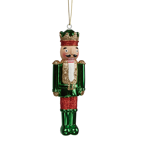 Nutcracker Red & Green Hanging 15cm Christmas Complete