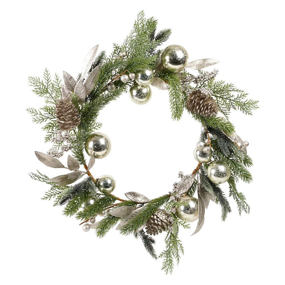 Champagne Copper Cone Wreath 61cm | We'll make your Christmas Complete