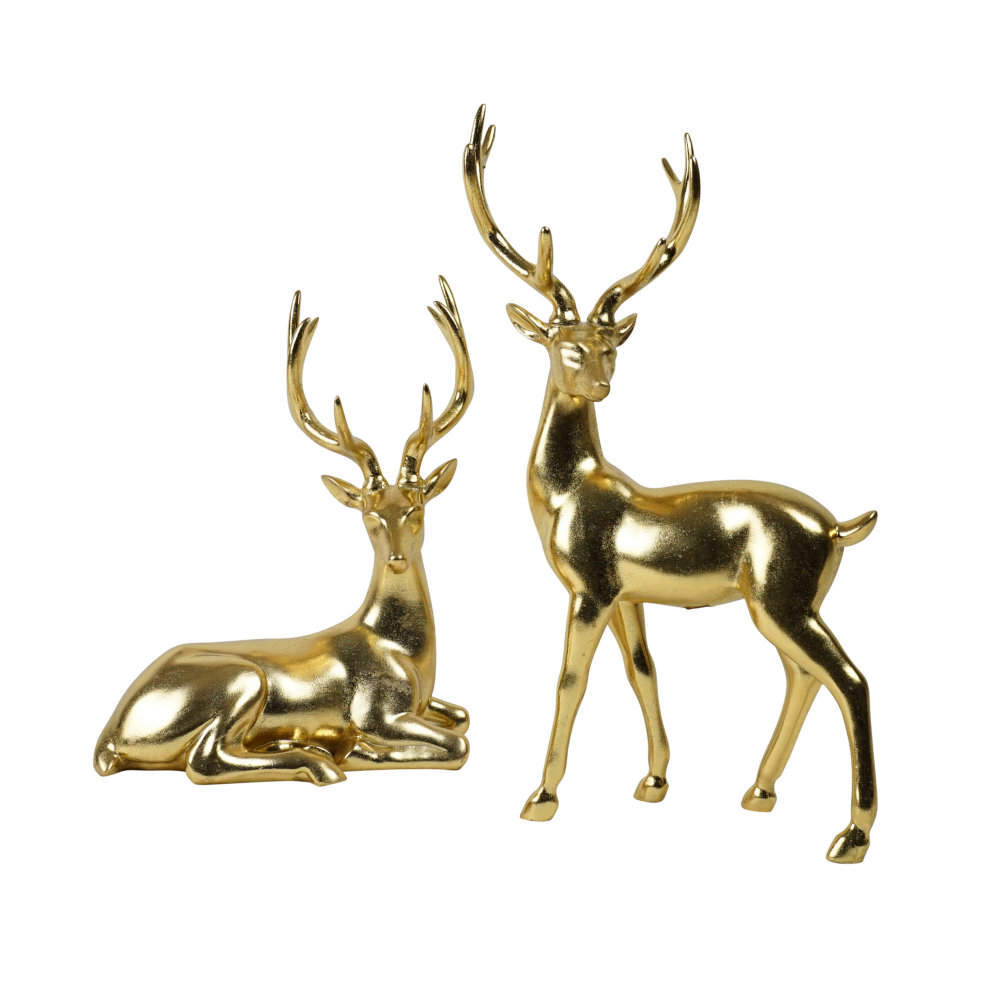 Gold Deer Set 53cm Pure Christmas