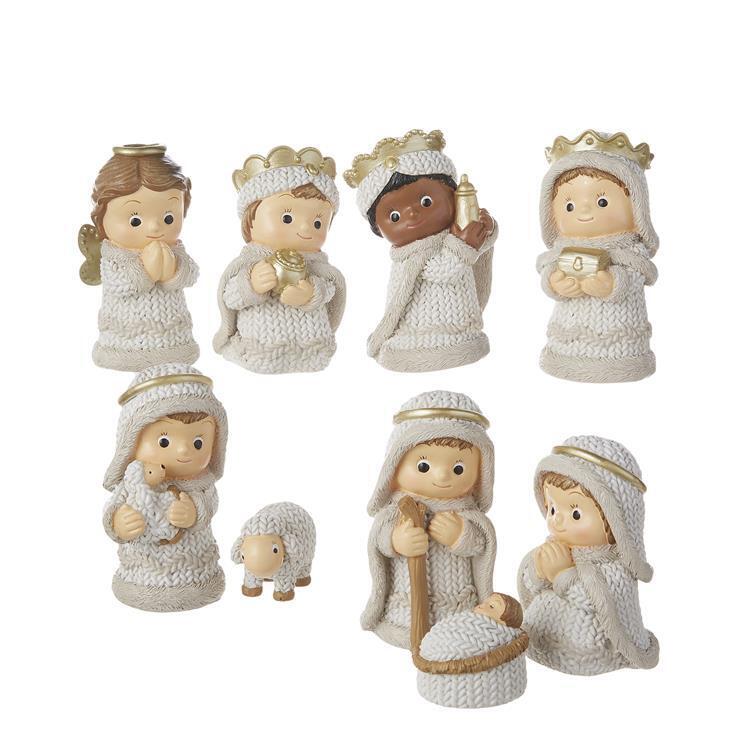 RAZ Child Nativity Set 9pc Christmas Complete