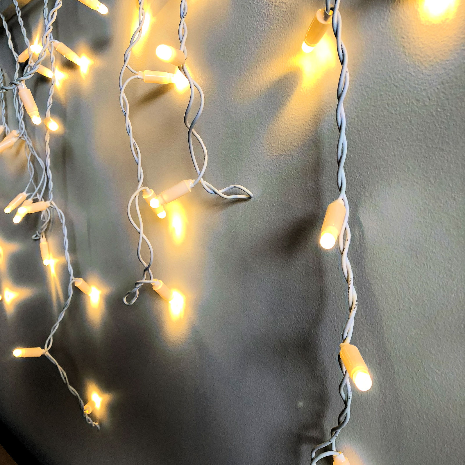 LED Icicle Lights Extendable Warm White 4.8M Christmas Complete Online