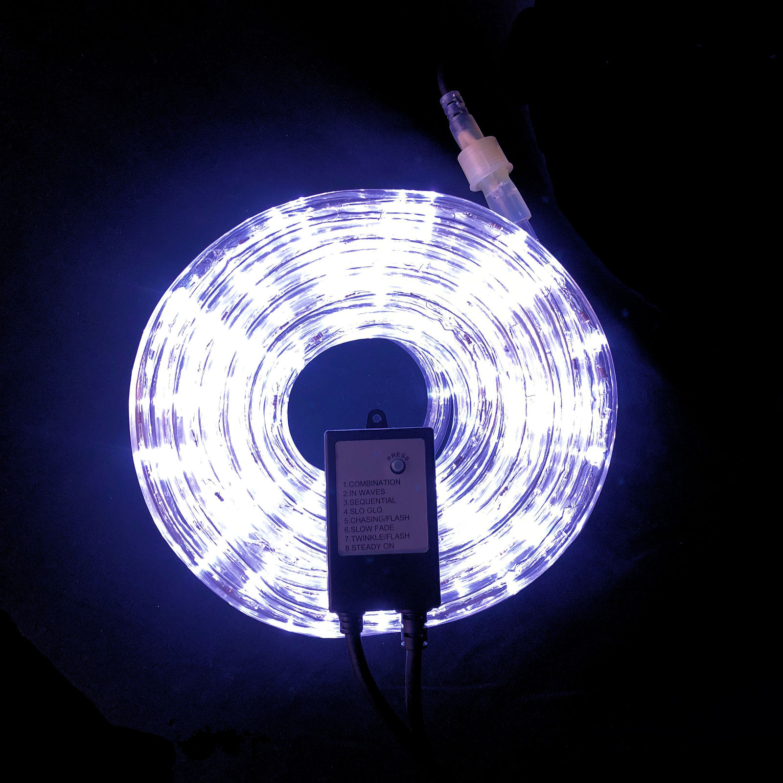 Cool white rope deals lights
