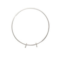 White Iron Garland Frame Round 100cm