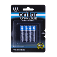 AAA Platinum Alkaline Batteries 4pk