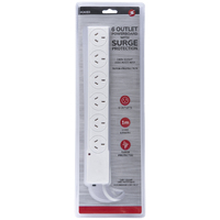 6 Outlet Powerboard Surge Protector