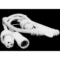 String Light Connector White - 3 Way