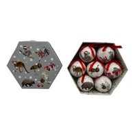 Australian Animal Baubles 75mm x 7pack