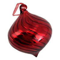 Red Shiny Long Drop Hanging 10cm