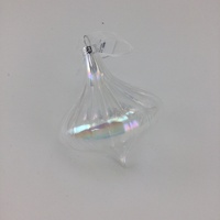 Clear Glass Ornament Hanging 12cm