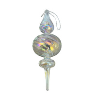 Iridescent Finial Hanging 17cm