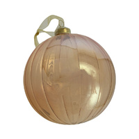Amber Pearl Ball Hanging 12cm