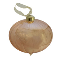 Amber Pearl Drop Hanging 12cm