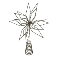 Champagne Star Tree Topper 28cm