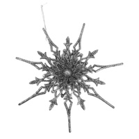 Silver Multi Starburst Hanging 18cm