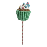 Sweet Green Cupcake Pick 25cm