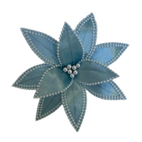 Ice Blue Poinsettia 32cm