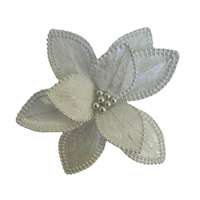White Poinsettia 28cm